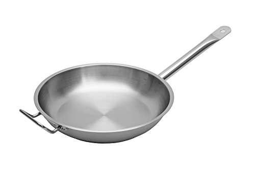 Professional 12.5 Inch. Skillet/Frying Pan - Heavy Duty, Stainless Steel