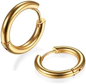 316L Surgical Stainless Steel Huggie Hoop Earrings