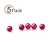 BERACKY 6mm OD Ruby Pearls Balls Insert (5 Pack)
