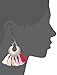 Rose Gold Tassel Earrings: Pink fringe gifts for women. Fashion drop dangle tassle earing by BLUSH & CO.
