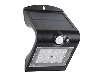 Aplique Led Solar con Sensor de Presencia y Crepuscular 1,5W 220Lm ...