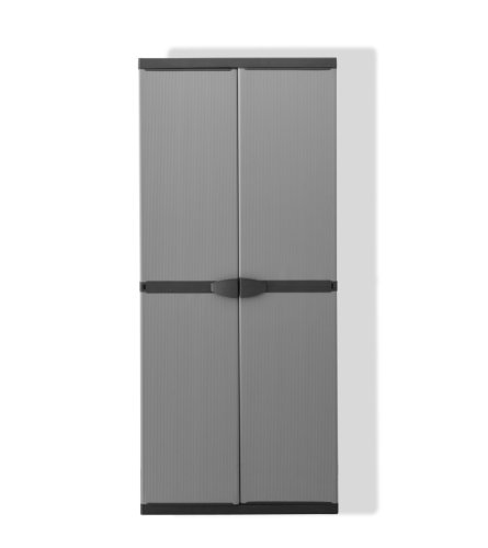 Set: Hoher + Mittlerer Kunststoffschrank mit spritzwassergeschützter Deckel- & Bodenplatte sowie verschiedenen… – Bild 3