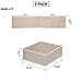 DIOMMELL 9 Pack Foldable Cloth Storage Box Closet Dresser Drawer Organizer Fabric Baskets Bins Containers Divider for Clothes Underwear Bras Socks Clothing, Beige 900