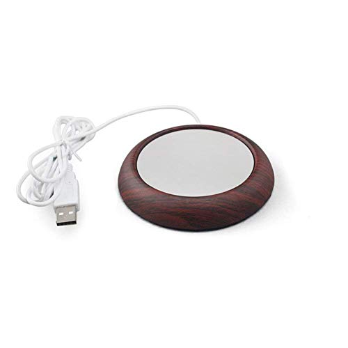 Coffee Warmer USB Mug Warmer Beverage/Drink/Tea Warmer for Office/Home Use (Dark Wood Grain)
