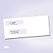 500 Double Window Envelopes Self Seal with Security Tint Inside, Compatible with Quickbooks and other Checks