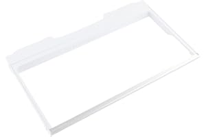 Whirlpool W11127833 OEM, White French Door Refrigerator Crisper Drawer Cover Frame