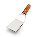 Adorox BBQ Grill Square End Stainless Steel Spatula Wooden Handle 7.5