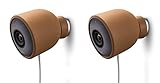 Colorful Silicone Skins for Nest Cam Outdoor Security Camera - Protect and Camouflage Your Nest Cam Outdoor with These UV Light- and Weather Resistant Silicone Skins (2 Pack, Brown)