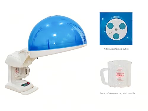 Sanqiao 2 in 1 Hair and Facial Steamer, Nano Ionic Steam, Deep Care for Hair and Skin, Home and Salon Use