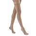 JOBST Relief Thigh High Graduated Compression Stockings 15-20mmHg - Comfortable Unisex Design with Silicone Dot Band - Closed Toe, Beige, X-Large
