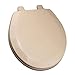 Comfort Seats C1B4R230 Deluxe Molded Wood Toilet Seat, Round, Fawn Beige, C3B4R230