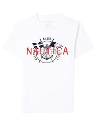 Camiseta gráfica con logo de manga corta para niños de Nautica