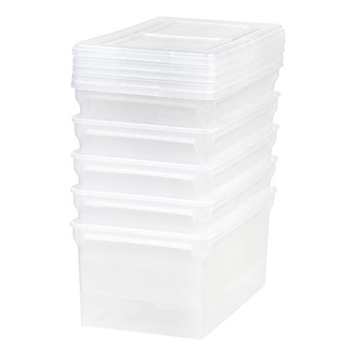 IRIS USA Letter & Legal Size Plastic Storage Bin Tote Organizing File