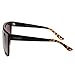 VIVIENFANG Women Classic Flat Top Aviator Polarized Sunglasses Designer Ombre Boyfriend Shades P1835B Black and Demi