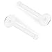 PiercedOff Bio Flex 18GA Clear Retainers (1mm) - Pack of 2