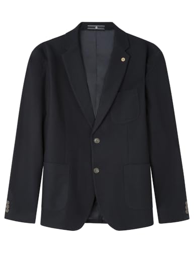 SPRINGFIELD Herren Basic Pique Solid Piqué-Blazer, Marineblau, S