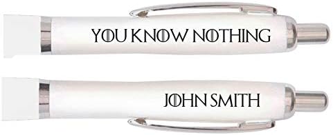 Uveeka - Game Of Thrones Pen You Know Nothing Add Your Name - Back To School (Personalised)