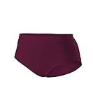 Alleson Cheer Brief, Maroon, Small