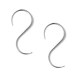 Ruifan 1Pair 316L Surgical Steel S-Shape Spiral Snail Taper Ear Stretcher Expander 14G Gauges Plug Ear Stretching Kit