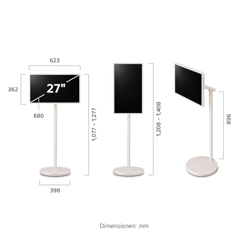 LG 27LX6TDGA TV (27 Zoll) Lifestyle TV StanbyME 2 (QHD Touchscreen, 60Hz, Integrierter Akku, Streaming Apps) Beigefarben 2