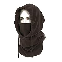 BeLe Mens Winter Hat Cold Weather Face Mask Balaclava Hood Outdoor Heavyweight Sports Balaclava Windproof Brown