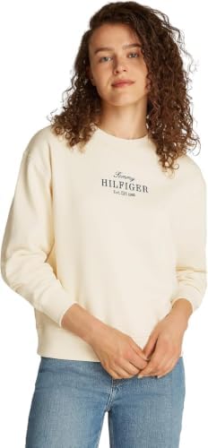 Donna Felpa Regular in Cotone, Beige (Calico), XL