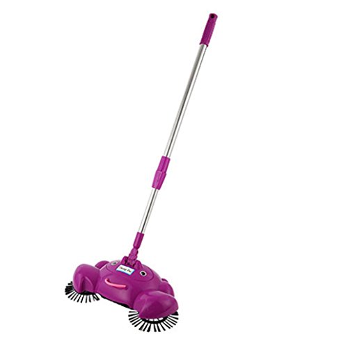 Sweeper, Hatop New Arrival 360 Rotary Home Use Magic Manual Telescopic Floor Dust Sweeper Broom (Purple)