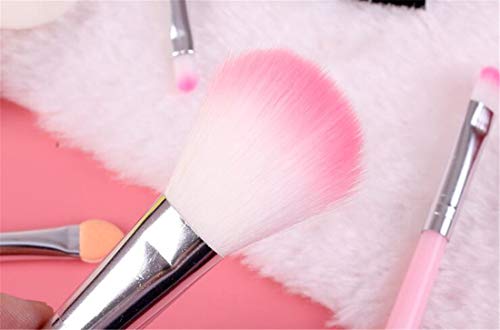 Tmrow 5pcs Synthetic Premium Makeup Brush Set Foundation Concealer Face Powder Blush Eye Shadow Cosmetic Brush Kit Professional Face Makeup Tools