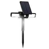Solar Lights, LBell 360° USB Solar Spotlight with Rotating Dual Head Waterproof Outdoor Landscape Lighting Garden Light