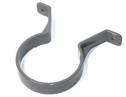 3 X RWC1CL (Clay Brown) Marshall Tufflex Pipe Clip, Bracket,Fixing for 68MM Downpipe