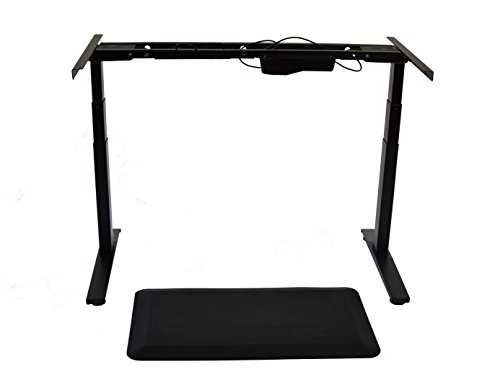 RISE UP Electric Adjustable Height Width Standing Desk Legs Frame Base. Ergonomic motorized sit to stand up home commercial office table. Dual 2 Motors. 4 Programmable Memory. Black - Thumbnail 4