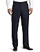 Perry Ellis Men's Portfolio Classic Fit Flat Front Folio Flex Waistband Sharkskin Pant, Azure Blue, 34x32