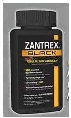 Zantrex Black Rapid Release Formula High Velocity Weight Loss, 60 Softgels by Zantrex Black