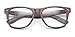 WearMe Pro - Vintage Inspired Classic Wood Print Nerd Wayfarers Clear Lens Glasses