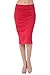 Womens Midi Mid Long Below Knee Pencil Skirt Made in USA