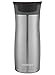 Contigo West Loop Stainless Steel Vacuum-Insulated Travel Mug with Spill-Proof Lid, 16oz 2-Pack, Very Berry & Steel Colors, Keeps Hot to 5h & Cold to 12h