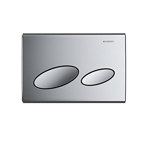 Geberit 115.228.21.1 Kappa20 Dual Flush Plate in Gloss Chrome for Kappa Cisterns