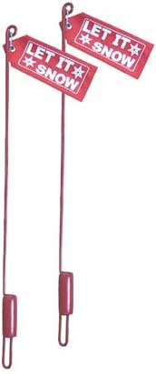 Western Red Flag Blade Guide Sticks, Pair With Mounting Hardware