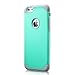 iPhone 6S Case, technext020 Slim Hybrid Dual Layer Silicone Bumper Case Green Hard Cover for Apple iPhone 6S and iPhone 6 Mint