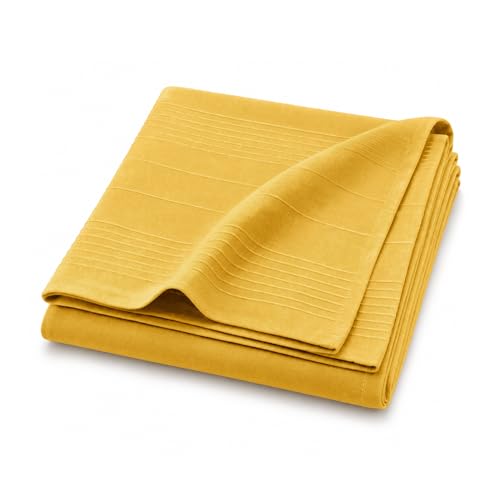 Douceur dInterieur, Lucile Curry Plain Polycotton Blanket (180 x 220 cm)