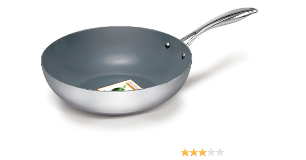 Amazon Com Greenpan Stockholm Wok 12 Inch Kitchen Dining