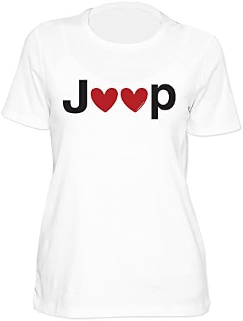 HappyClickStore Jeep Shirts For Women - Jeep Heart - Wrangler & Cherokee Gift, Accessories (S)