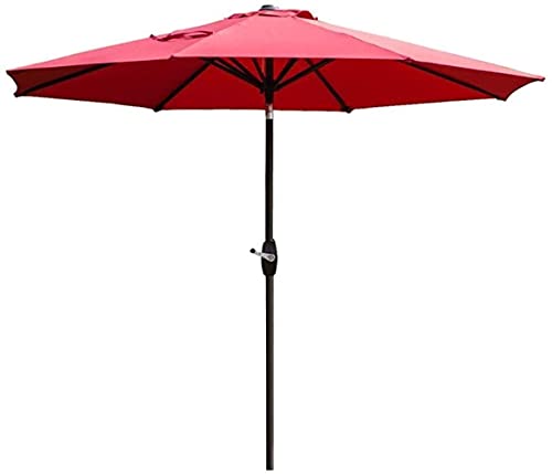 CCLLA Outdoor Garten Sonnenschirme 9Ft Market Umbrella Patio Outdoor Tischschirm mit Belüftung, Yard Umbrella mit Push…