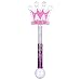 Fun Central LED Light Up Crown Wand with Crystal Ball Handle - Magic Wand Princess Toy for Girls
