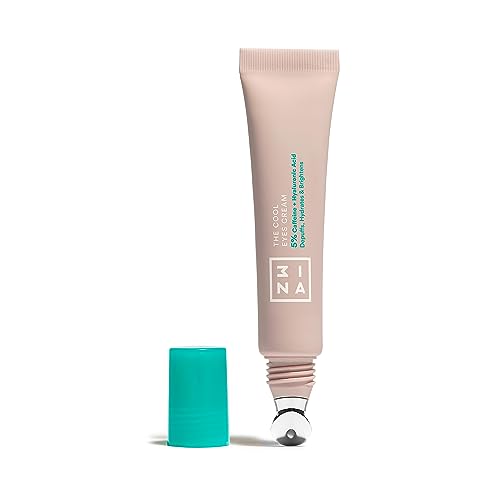 3INA MAKEUP - The Cool Eyes Cream - Augencreme für Dunkle Augenringe & Geschwollene Augen mit 5% Koffein & Hyaluronsäure - Eye Cream Verbessert Mikrozirkulation und Elastizität - Vegan - Cruelty Free