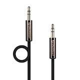 Aux Cable, UtechSmart 3.5mm Aux Cord (4ft/1.2m) Audio Cable for DOSS & AOMAIS Bluetooth Speaker, Headphones, Home/Car Stereos, iPods, iPhones, iPads, Galaxy S8/S8 Plus, MP3 Player and More