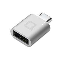 nonda USB C to USB Adapter,USB-C to USB 3.0 Adapter,USB Type-C to USB,Thunderbolt 3 to USB Female Adapter OTG for MacBook Pro 2019/2018,MacBook Air 2018,Surface Go,and More Type-C devices(Silver)