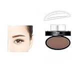 LandFox Brow Stamp Powder Delicated Natural Perfect Enhancer Straight United Eyebrow Powder (Brown)