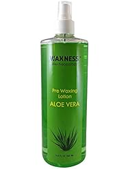 Waxness Pre Waxing Lotion with Natural Aloe Vera Estract 16.9 Ounces
