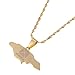 Jamaica Map Pendant Necklaces Jewellery Gold Jamaican Map Flag Jewelry